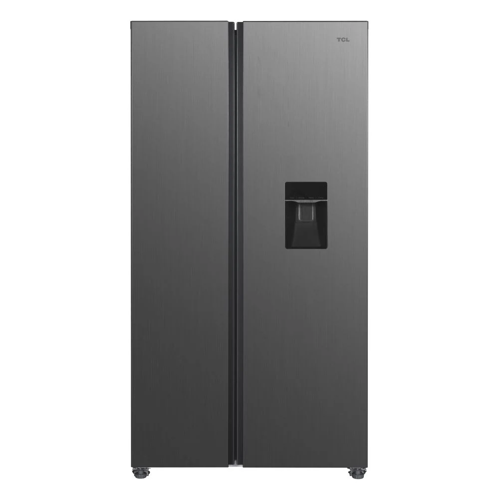 Tcl 578l No-Frost Inverter Side-By-Side Fridge With Water Dispenser - Grey