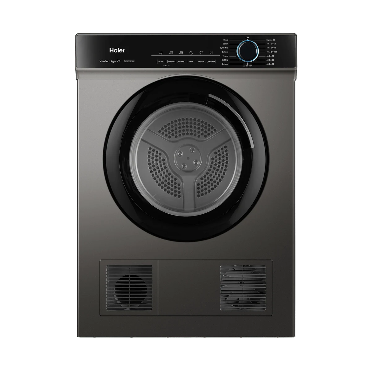 Haier 7kg Vented Tumble Dryer - Jade Ink Silver view 1