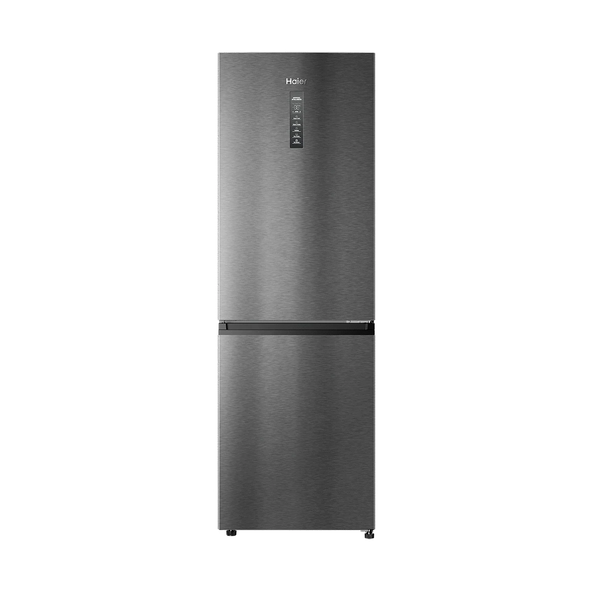 Haier 330l Bottom-Freezer Refrigerator - Black Sand Silver