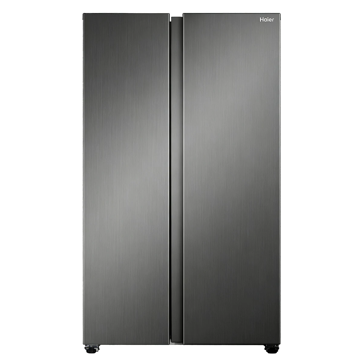 Haier 514l Side-By-Side Refrigerator - Black Sand Silver