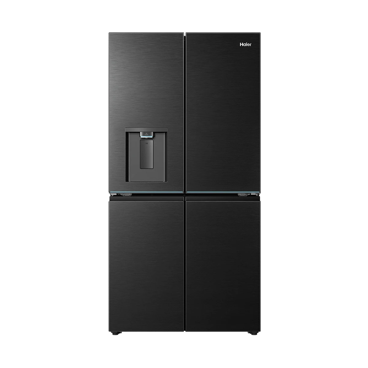 Haier 636l T-Door Refrigerator With Ice And Water Dispenser - Black view 1