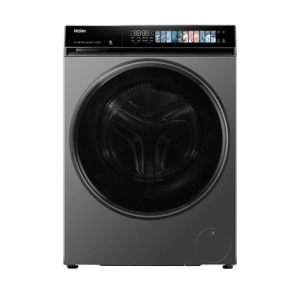 Haier 9kg Front-Load Washing Machine - Jade Ink Silver
