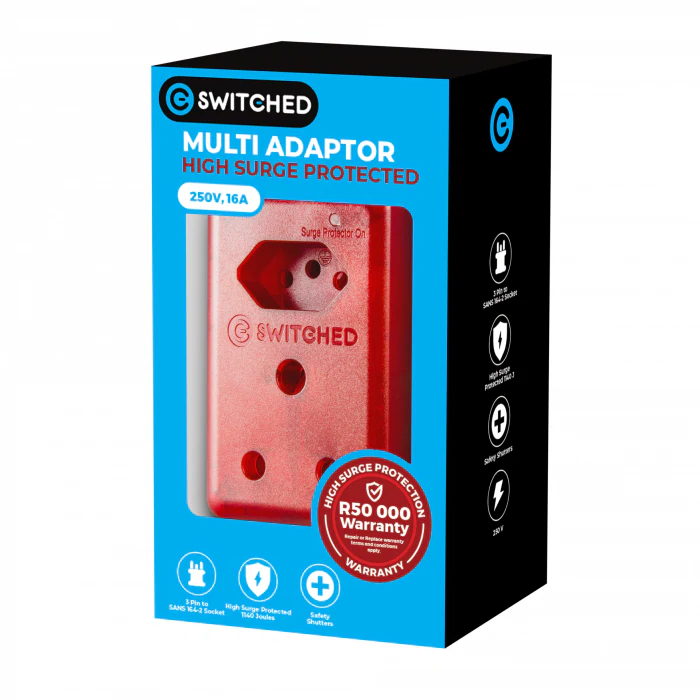 Digitech South African High-Surge Adapter view 1