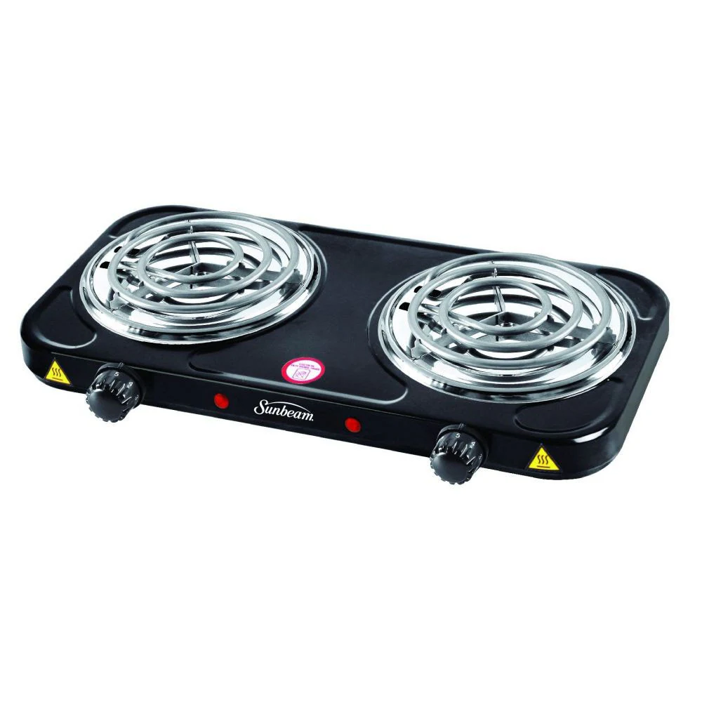 Sunbeam Sds-200bd Dbl Spiral Blk Hotplate