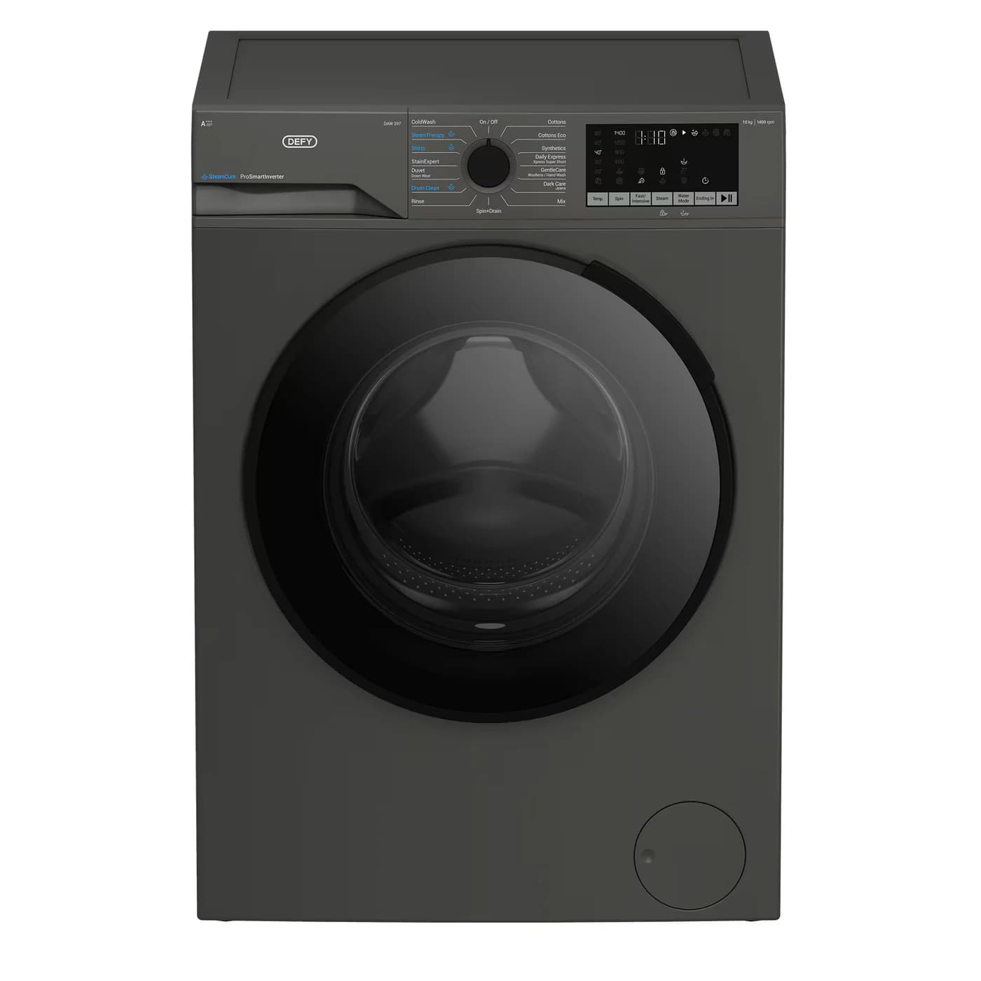 Defy DAW397 10kg Front Loader Washing Machine - Manhattan Grey