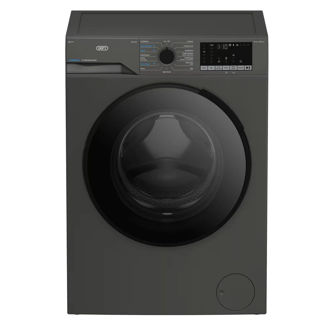 Defy DAW398 12kg Front Loader Washing Machine - Manhattan Grey