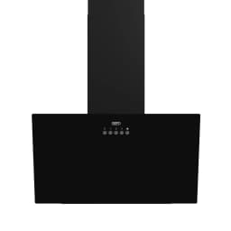 Defy DCH600B 60cm Inclined Cooker Hood - Black Glass view 1