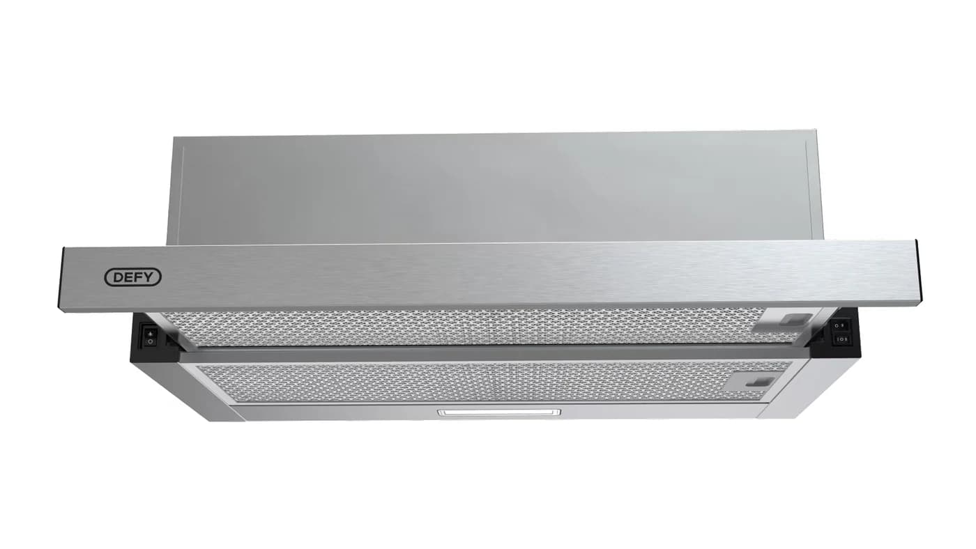 Defy DCH60TCI 60cm Telescopic Cooker Hood - Stainless Steel
