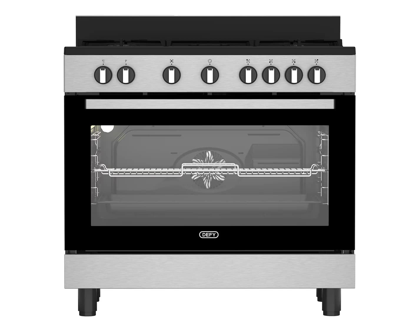 Defy DGS90GEBI 90cm Gas/Electric ThermoFan+ Range Cooker - Black