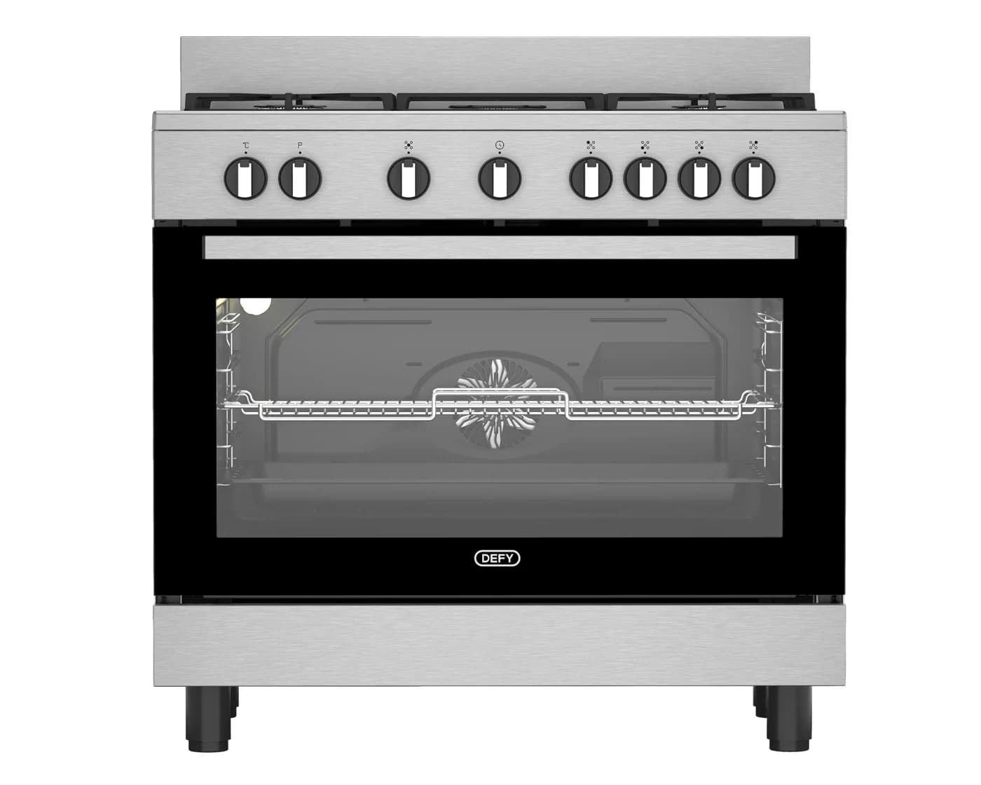 Defy DGS90GEIX 90cm Gas/Electric ThermoFan+ Range Cooker - Stainless Steel