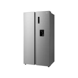 Midea HC-689WEN 513L Inverter Side-by-Side Refrigerator with Water Dispenser - Stainless Steel view 1