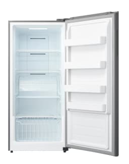 Midea HS-772FWE 595L Upright Fridge Freezer - Silver view 1