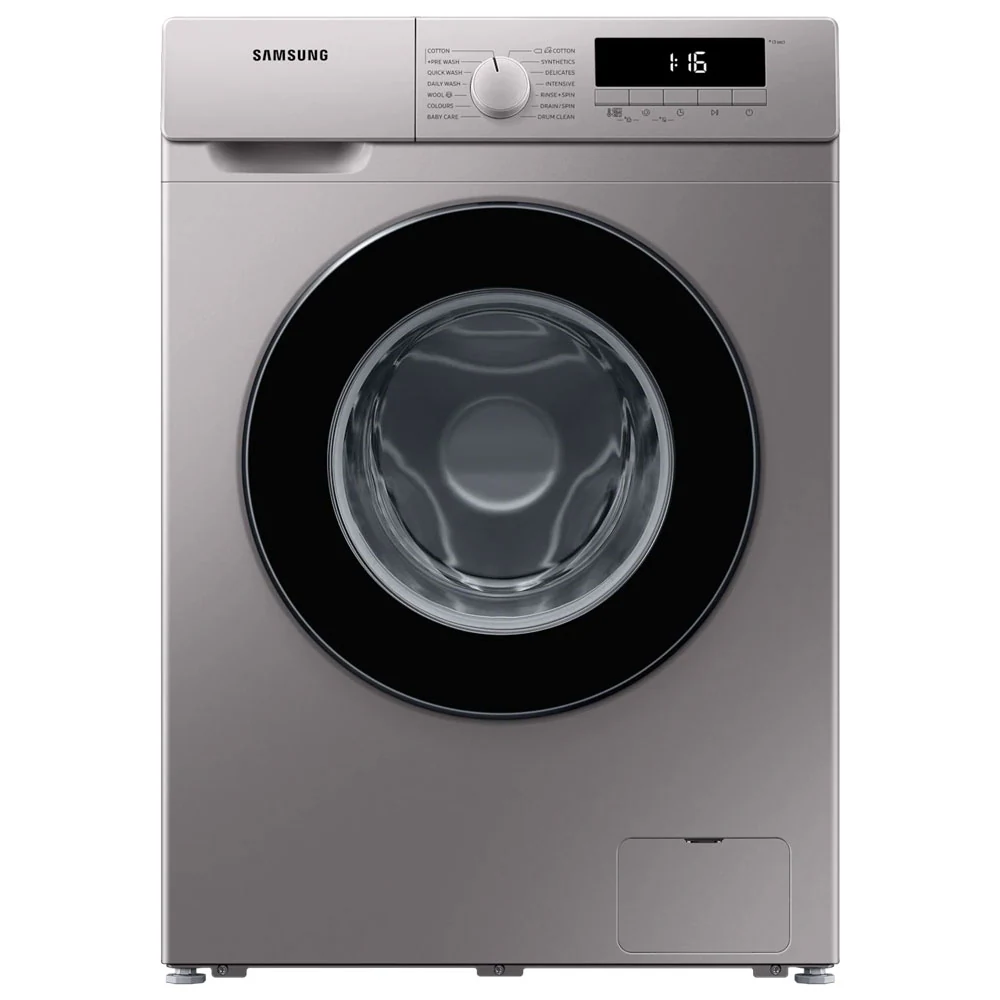 Samsung – 8kg Front Loader Silver – Ww80t3040bs view 1