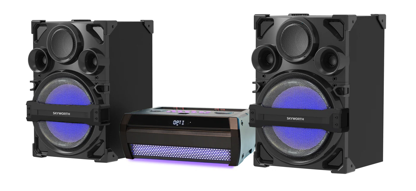 Skyworth 1500w Hi-Fi Bluetooth 5.0 System With USB-A And Sd Playback