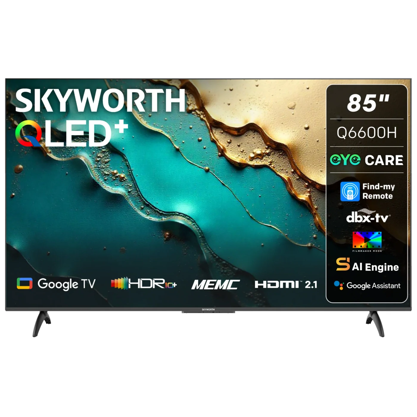 Skyworth 85-Inch Qled Google TV 120hz view 1