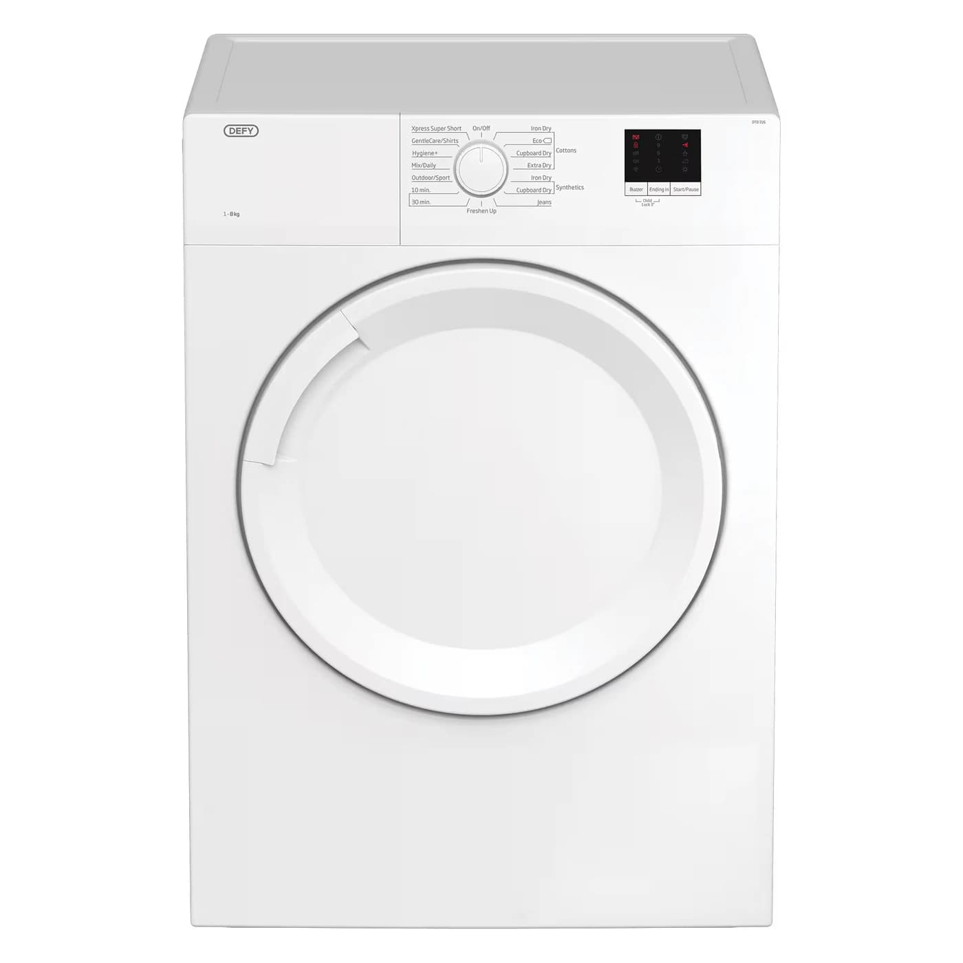 Defy DTD316 8kg Autodryer - White