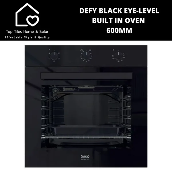 Defy Dbo483e Slimline Eye Level Black Oven view 7