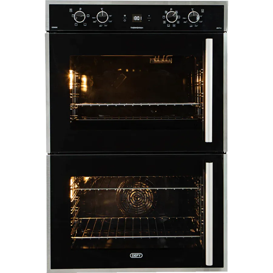 Defy Dbo767 Gemini Tf Double Blk Oven view 3