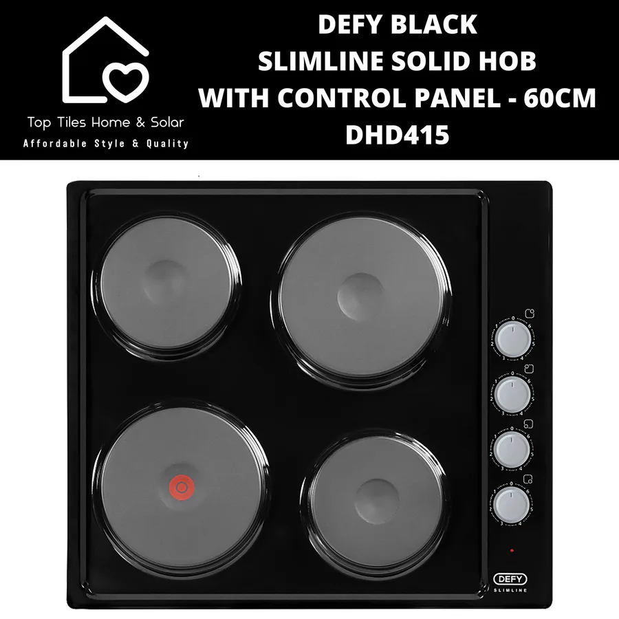 Defy Dhd415 Slimline Solid Cp Bs Hob view 2