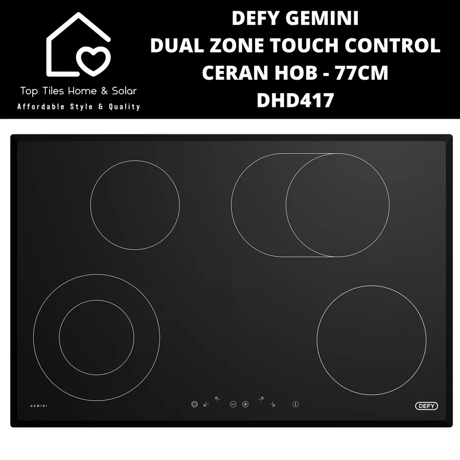 Defy Dhd417 770 Gemini Ceran Tcp Bv Hob view 9