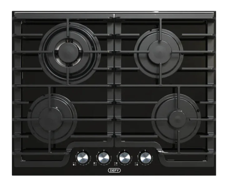 Defy Dhg614 65cm 4g On Glass With Precise Flam Hob view 3