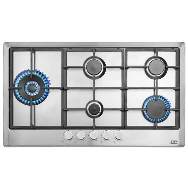 Defy Dhg128 Gas 900 5b With Wok Cp B Hob view 2
