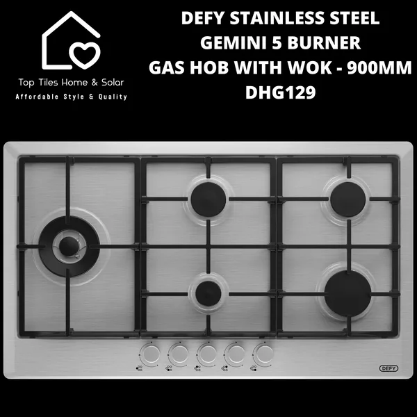 Defy Dhg129 Gas 5b Wok S Hob view 9