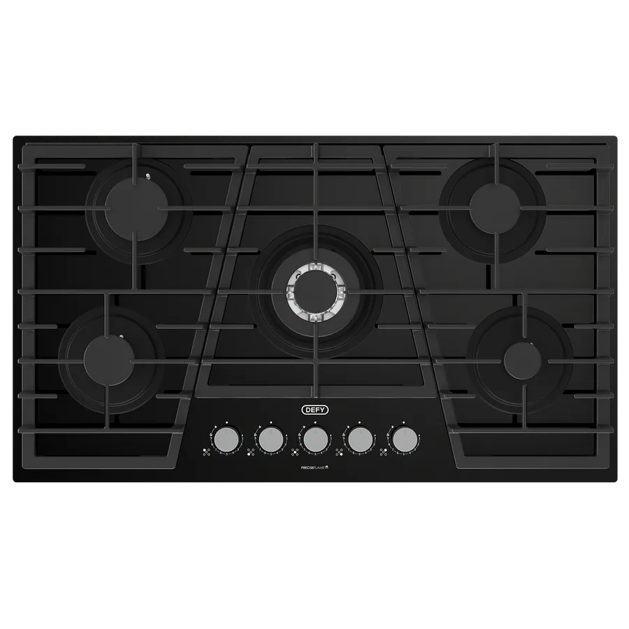 Defy Dhg931 Hob 90cm 5b Gas On Glass Pf Cps Hob view 6
