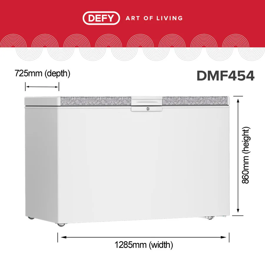 Defy Dmf454 386l W Chest Freezer view 7
