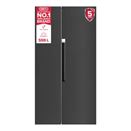 Defy Dff636 91cm Dark Inox Sbs Fridge Freezer view 4