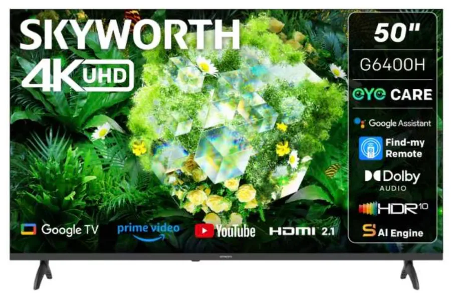 Skyworth 50g6400h 50" UHD Google TV view 3