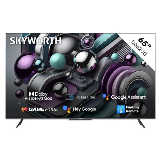 Skyworth 65q6620g 65" QLED+ Google TV view 2