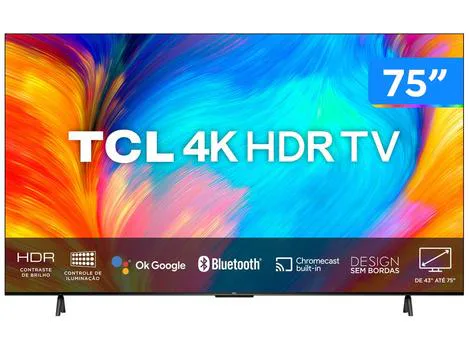 Tcl 75p635 75" 4k Fhd Google TV view 4