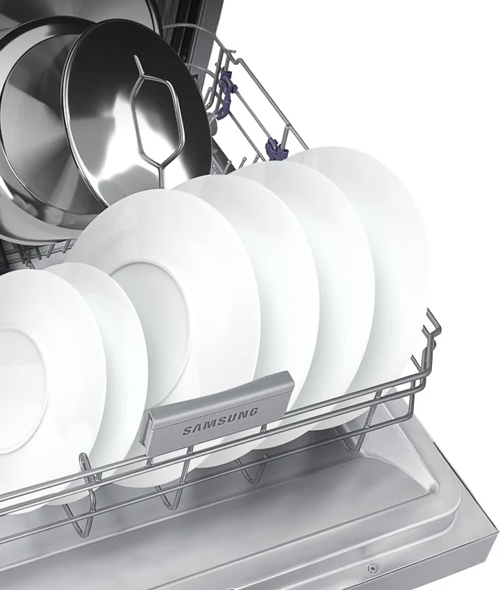 Samsung Dw60m5070fs 14 Plate Silver Dishwasher view 2