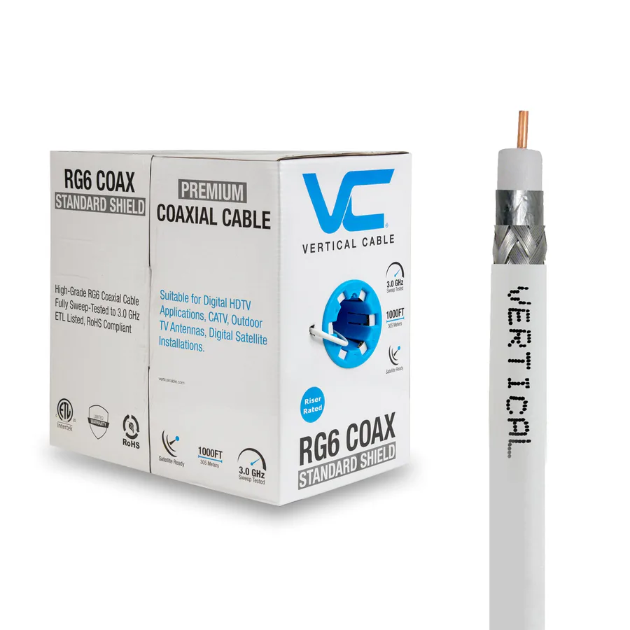 Cable Rg6u  White  64 Braid Dstv Approved