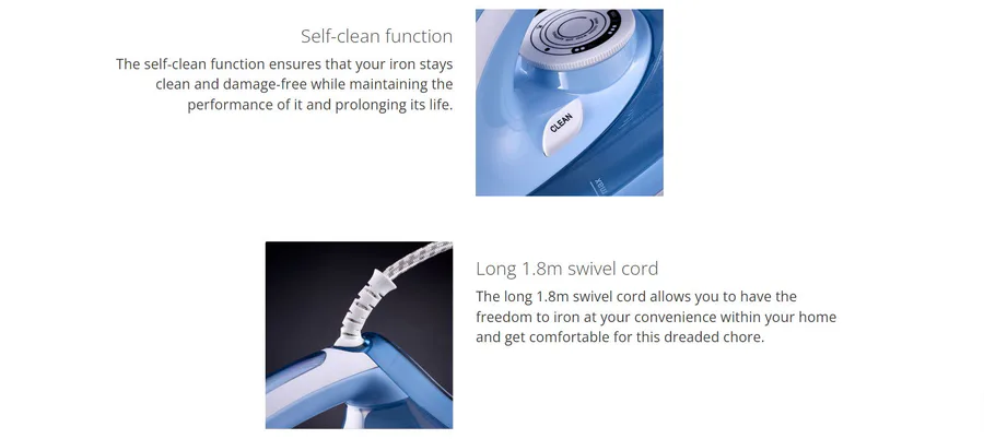 Russell Hobbs Rhi500 Rh 2400w Easyglide Steam Iron view 5