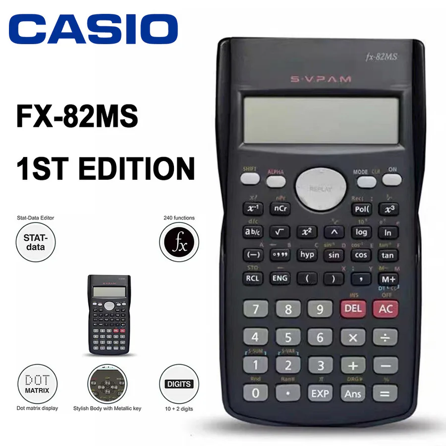 Casio Fx-82ms Scientific Calculator view 5