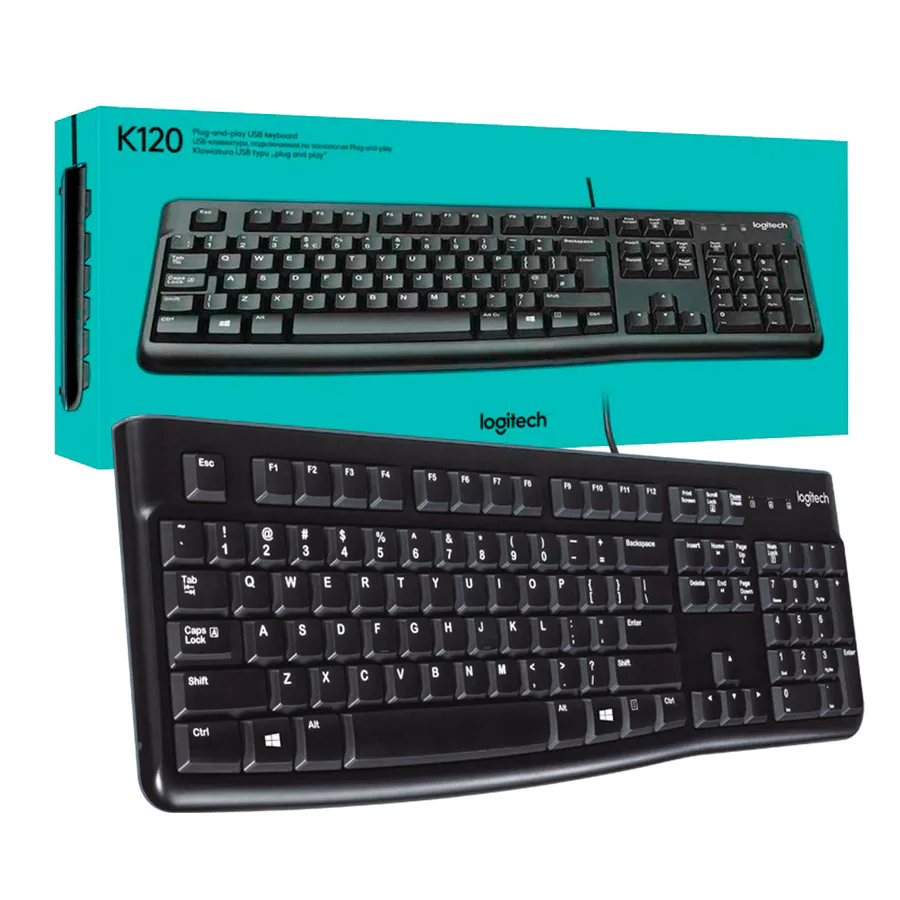 Logitech K120 Corded Keyboard view 10