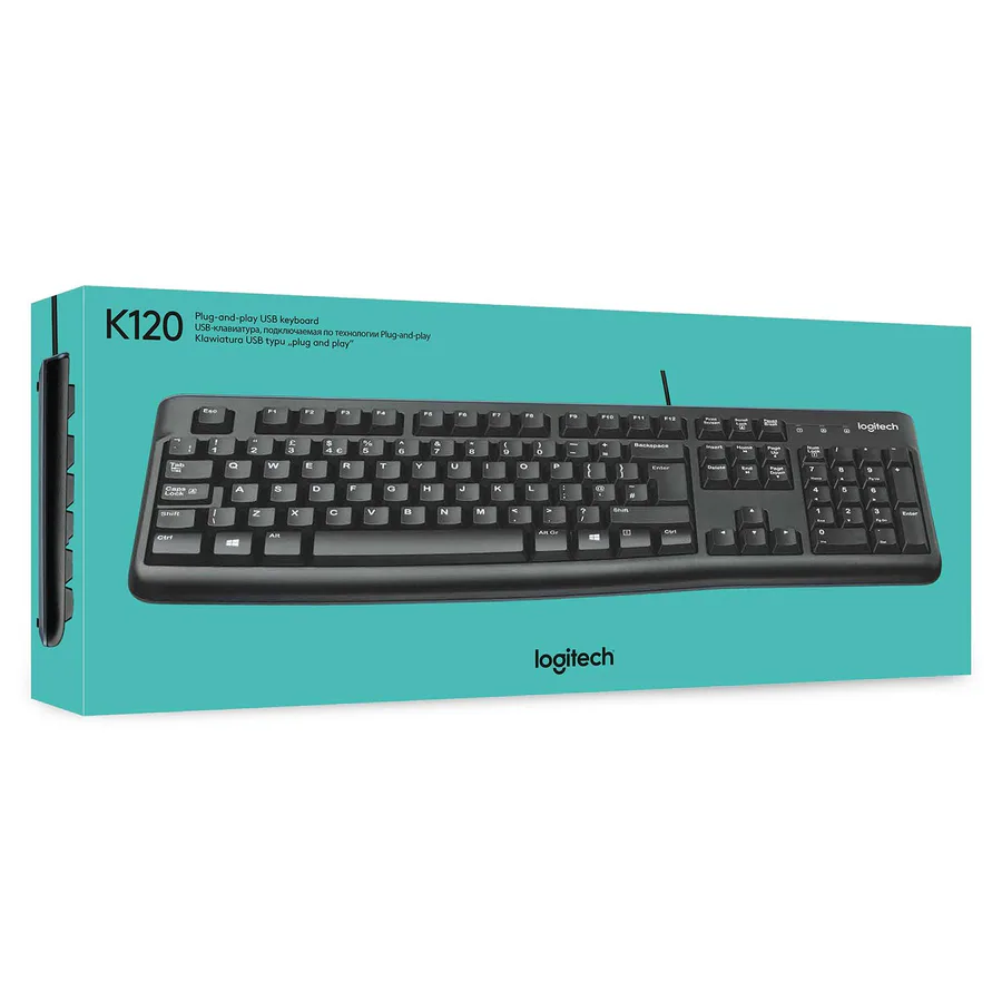 Logitech K120 Corded Keyboard view 6
