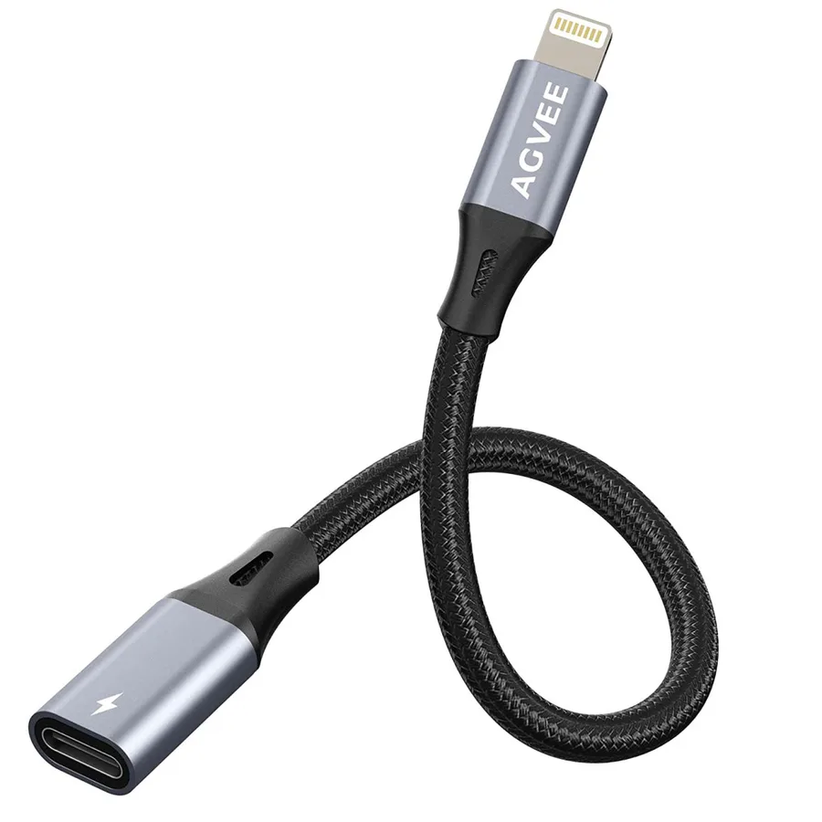 Iphone USB-C Adapter + Usc-C To Lightning Cable view 4