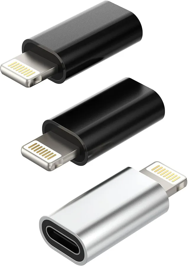 Iphone USB-C Adapter + Usc-C To Lightning Cable view 5