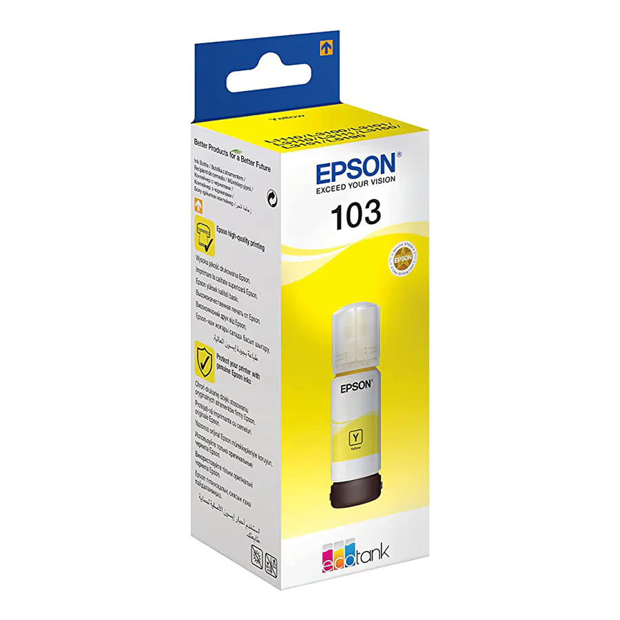 Epson 103 Ecotaml Yellow Bottle Ink view 3