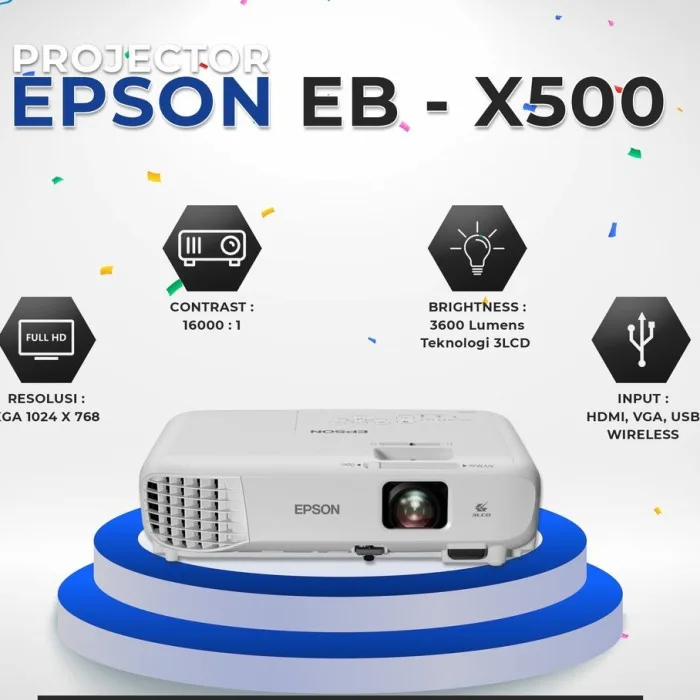 Epson Eb X500 Projector view 4