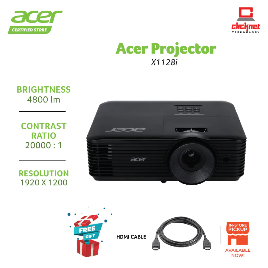 Acer X1128i Dlp Projector view 3