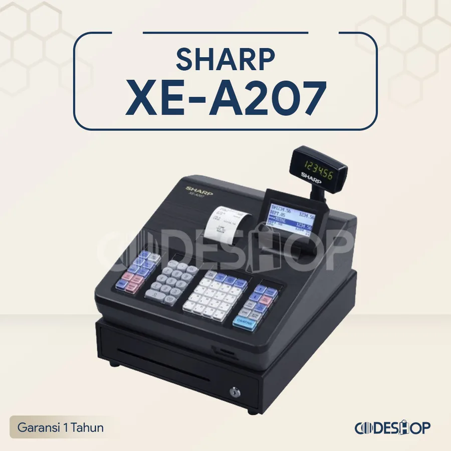 Sharp Xe-A207b Cash Register view 8