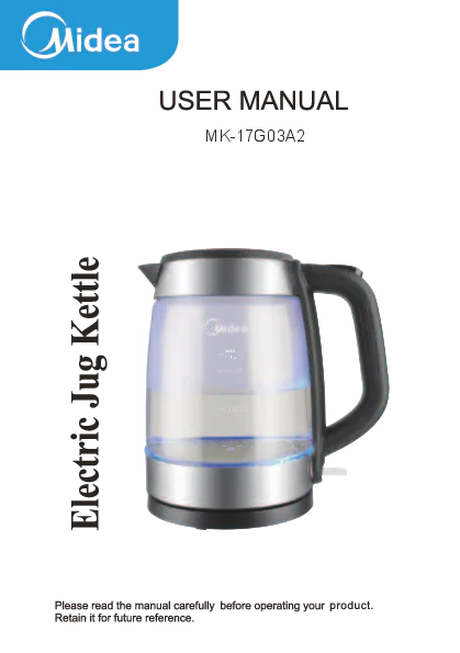 Midea Mk-17g03a2 Electric 1.7l 2200w Glass Kettle view 7