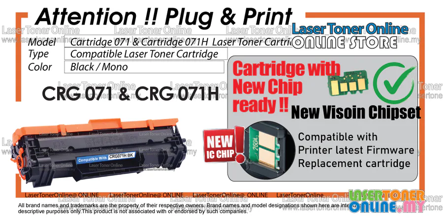 Compatible Canon Crg071 Black Toner view 5
