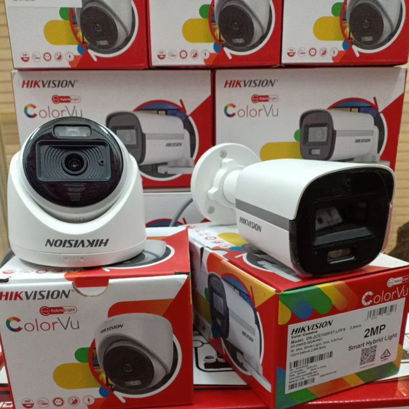 Hikvision 2mp Audio + Light Colorvu Camera view 4