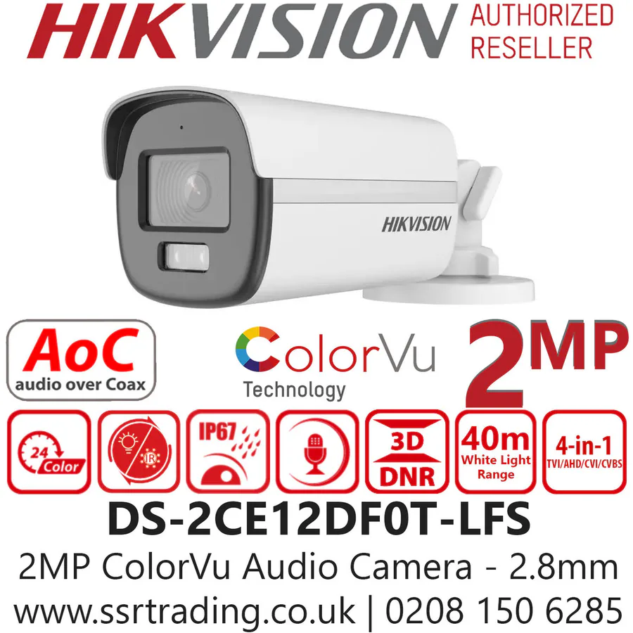 Hikvision 2mp Audio + Light Colorvu Camera view 8