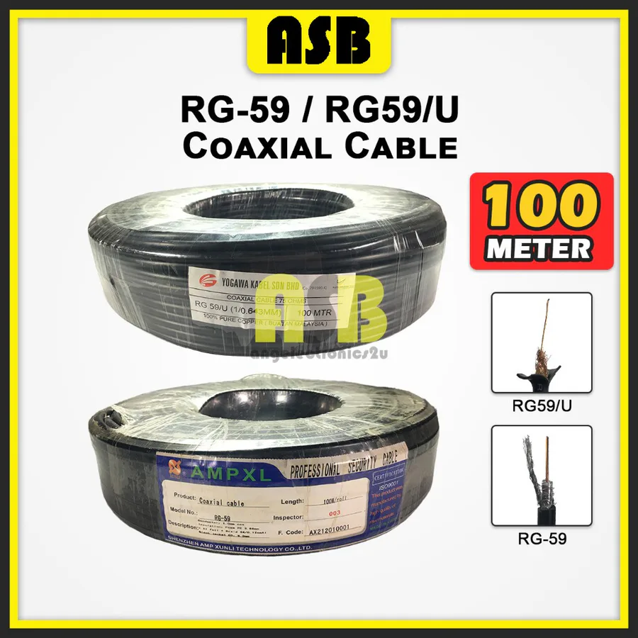 Rg59+2c Black Cable view 6